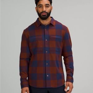 COPY - Lululemon Men’s Soft Knit Overshirt Long Sleeve Shirt Red Size M